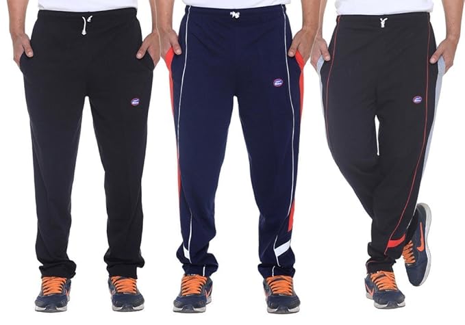 Men's Cotton Trackpants (Pack of 3)-D1BD7ND7B-P