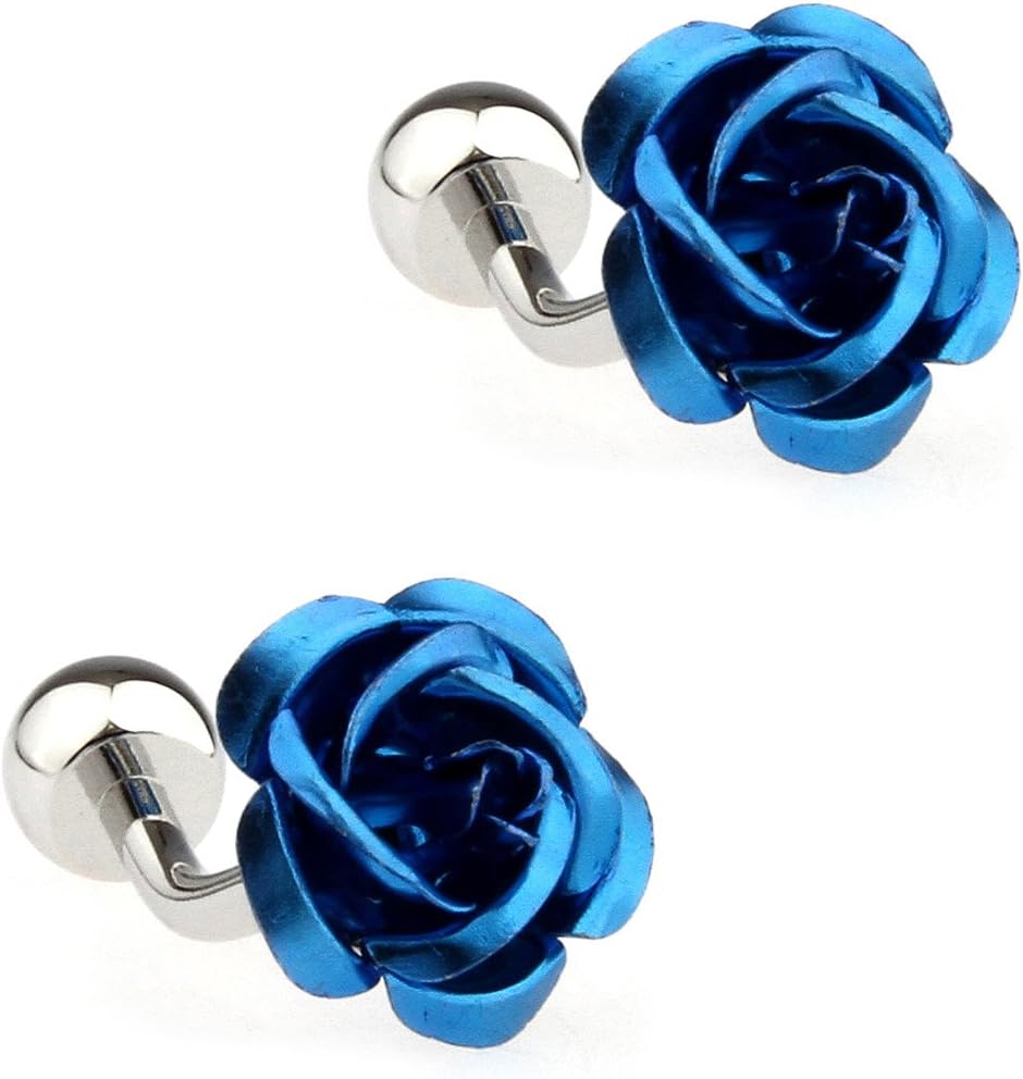 CIFIDET Rose Wedding Cufflink Fashion Men Marriage Cuff Link With Velvet Bag and Gift Box Jewelry Accessories Present