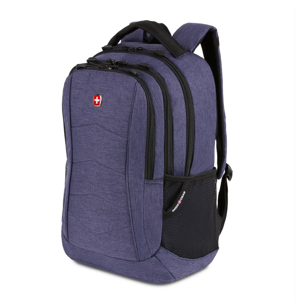 SwissGear 5668 Laptop Backpack, Navy Heather, 18.25 Inches