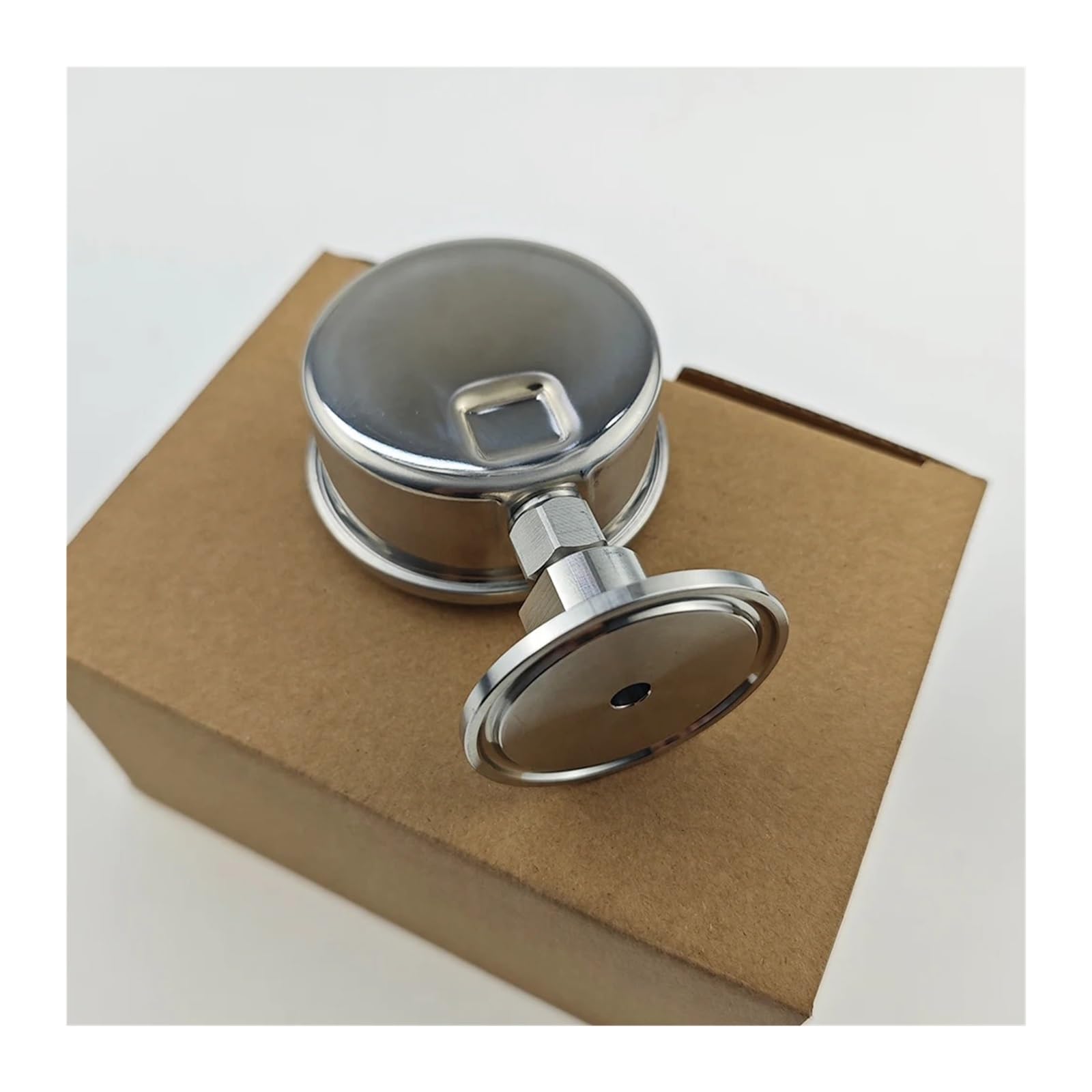 Druckmessgerät, Manometer SS304 Edelstahlgehäuse mit SS316 Tri-Clamp 1,5 "Tri-Clamp Manometer Mpa/Bar/psi(150mm dia,0-10Bar)