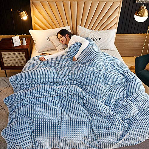HEXIN Manta de Microfibra Color sólido, Mantas para Sofás, Suave, Microfibre Extra Suave, Multifuncional para sofá,Manta...