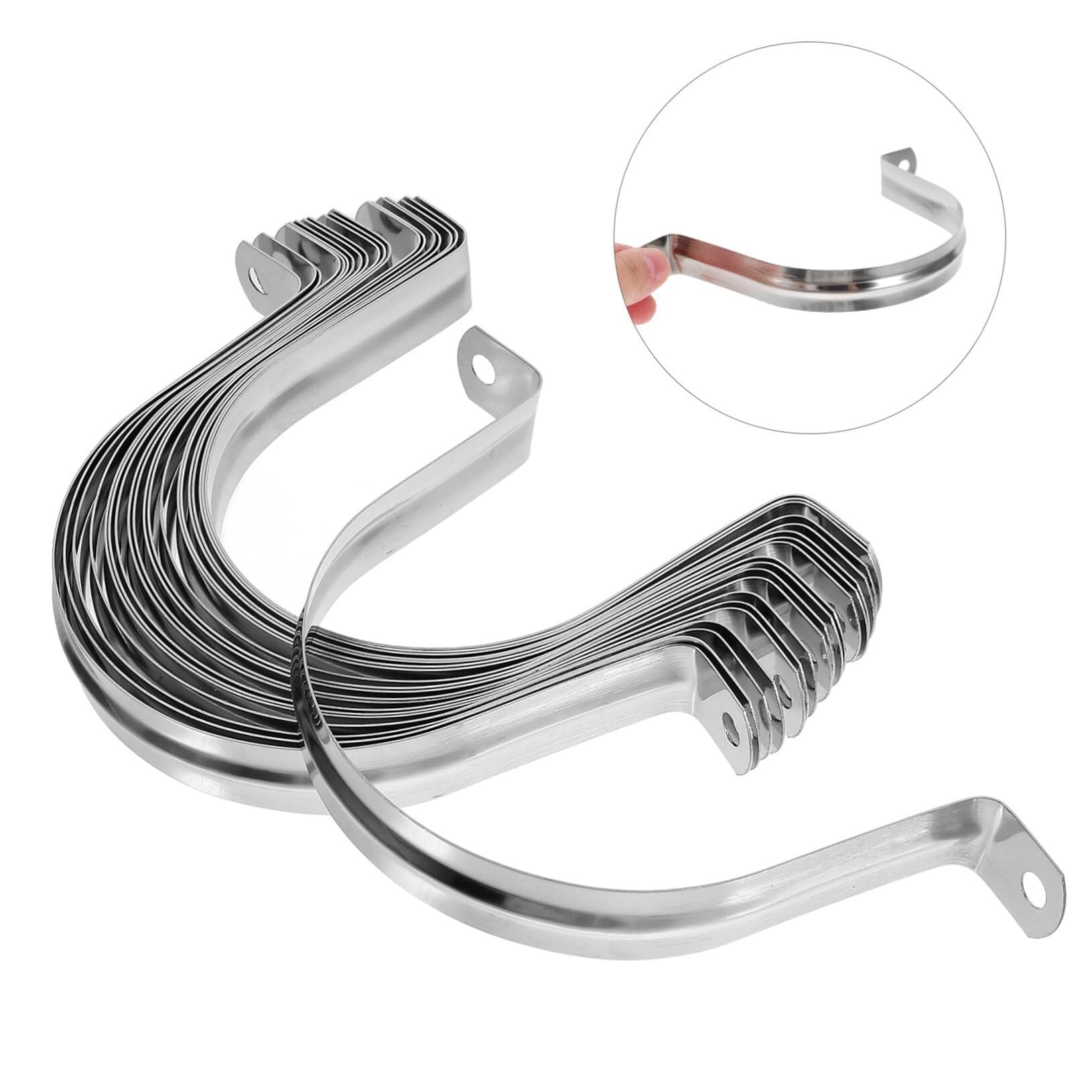 100 Pièces Colliers de Serrage en Acier Inoxydable - Durables pour Automobile, Plomberie, CVC