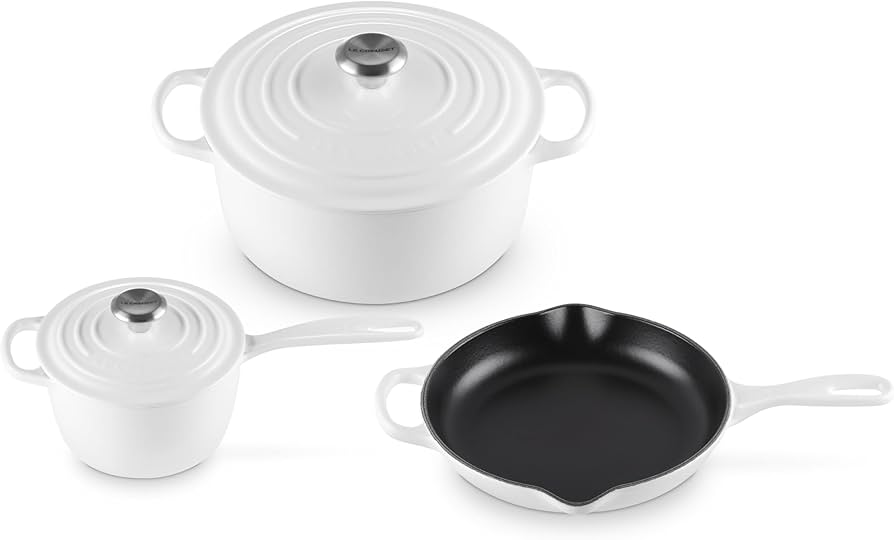 Amazon.com: Le Creuset Enameled Cast Iron Signature Cookware Set Amazon.com: Le Creuset Enameled Cast Iron Signature Cookware Set