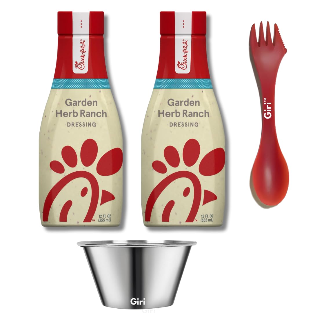 Amazon.com : Chick-fil-A Garden Herb Ranch Salad Dressing, 12 oz (2-pack) Bundle with Giri Plastic Spork and Stainless Steel Condiment Cup (3 Items) : Grocery & Gourmet Food Amazon.com : Chick-fil-A Garden Herb Ranch Salad Dressing, 12 oz (2-pack) Bundle with Giri Plastic Spork and Stainless Steel Condiment Cup (3 Items) : Grocery & Gourmet Food