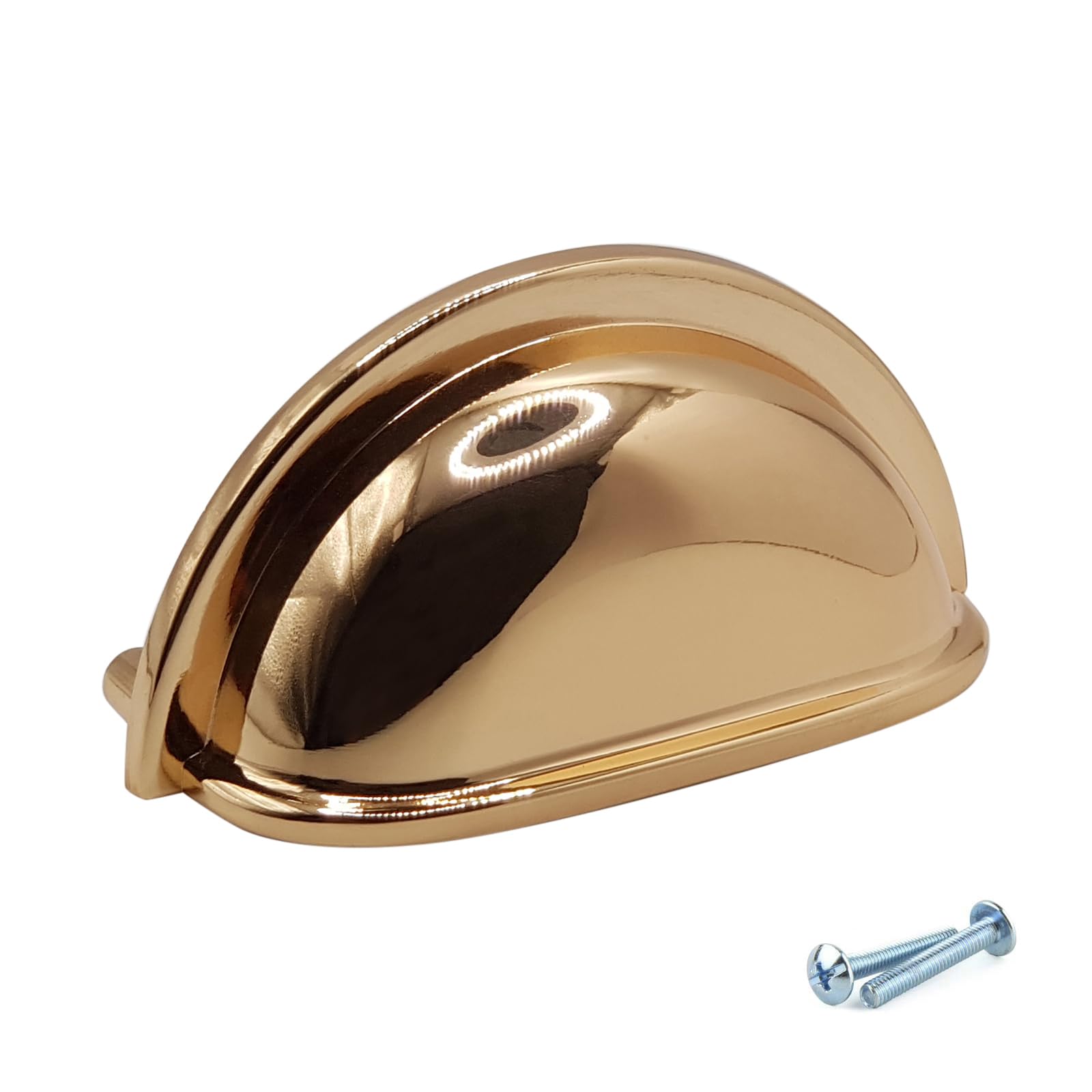M4tec Polished Gold Cup Kitchen Door Handles Bedroom Furniture Pull Handles Kitchen Cabinets Door, Cupboards, And Drawers Door Handles. Vd7 Series: 76 Mm