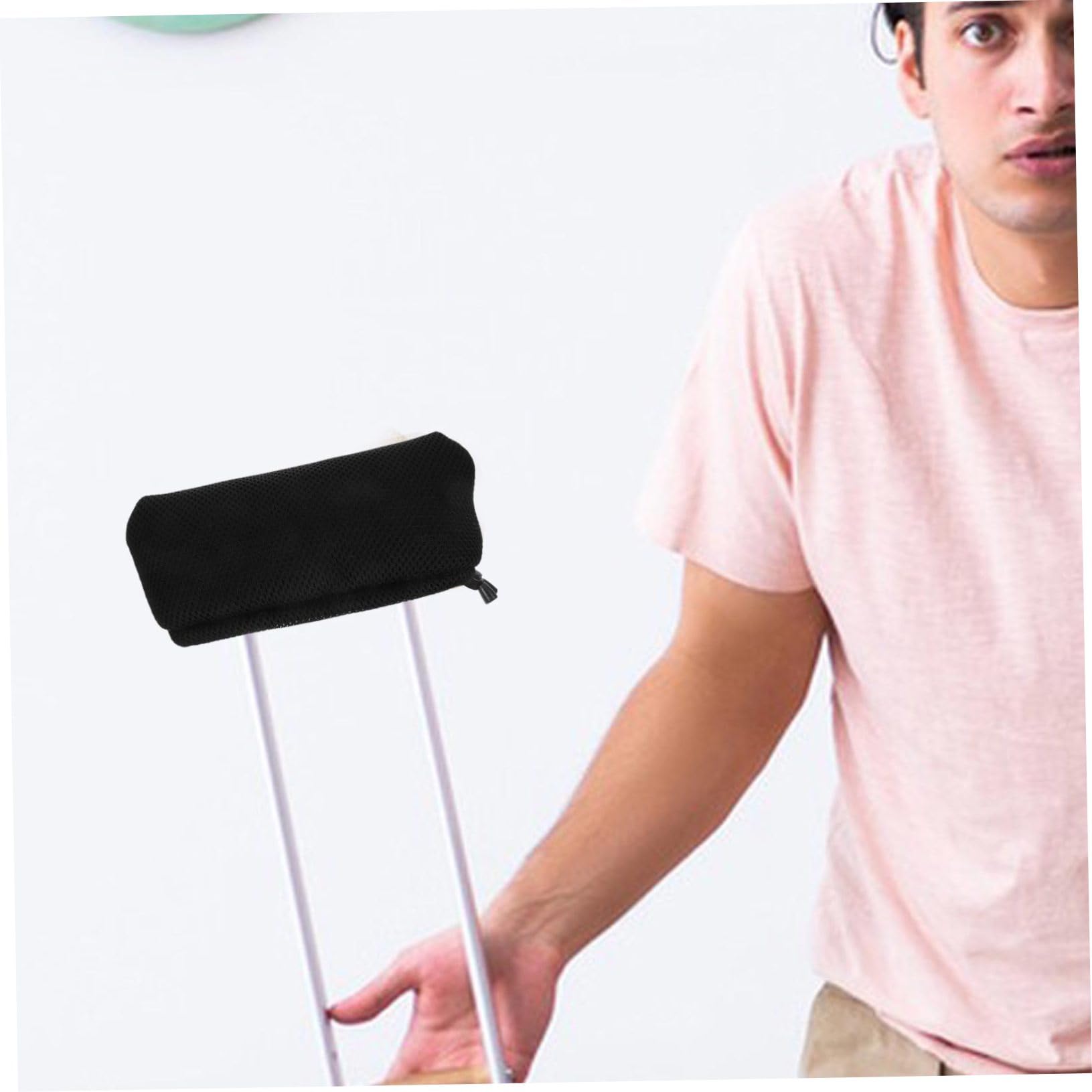 2piezas Cobertores De Muletas Almohadillas Agarre Accesorios De Comodidad Para Muletas De Adultos Diseño Transpirable y Lavable