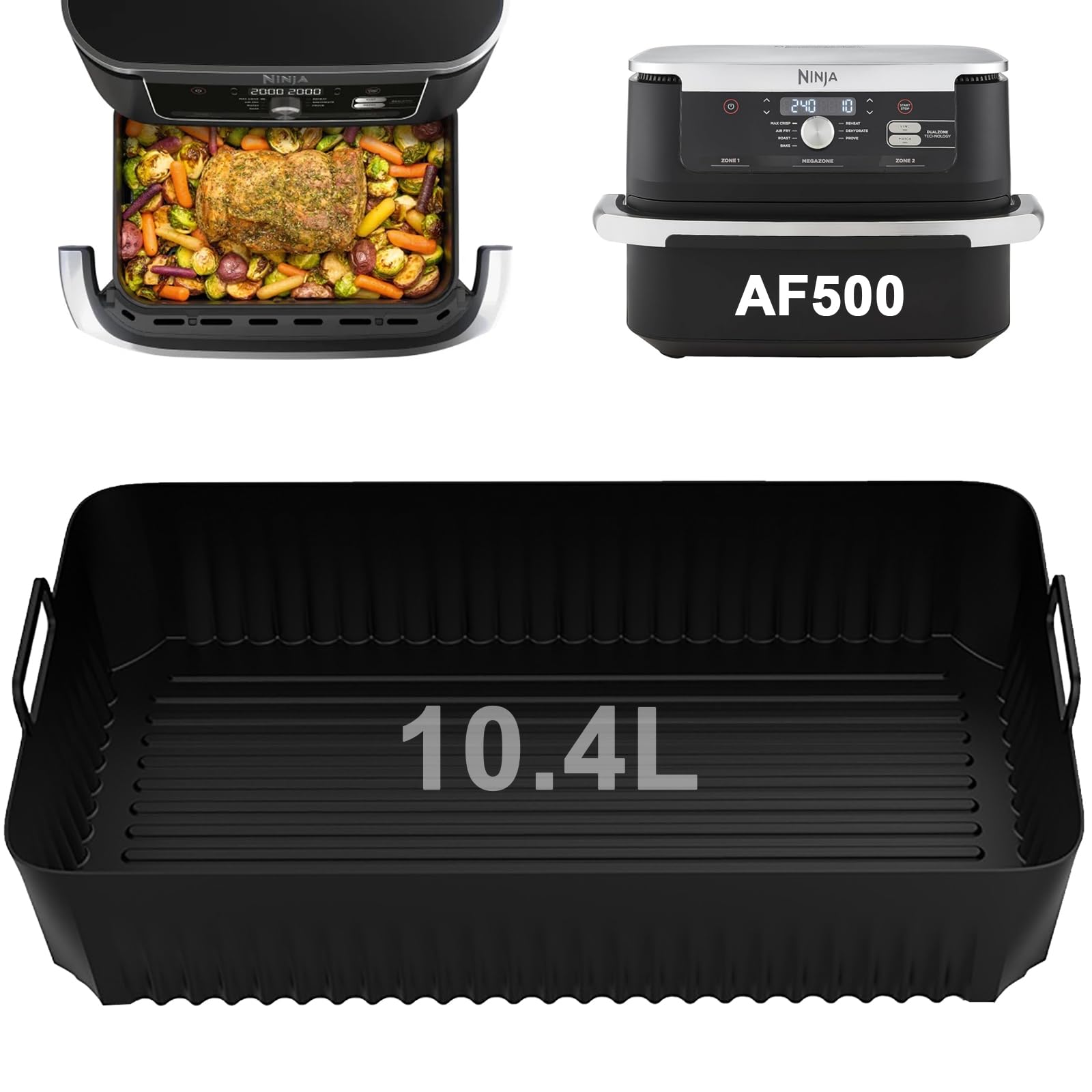 Accessories for Ninja Foodi Flexdrawer Hot Air Fryer L AF500 Dual Zone  Airfryer Chambers Air Fryer Flex Drawer AF500EU Silicone Mould Hot Air