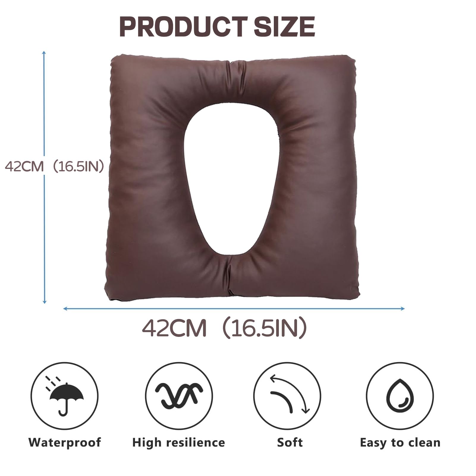 Mamba Travel Bedside Commode Cushion - Washable 16.5