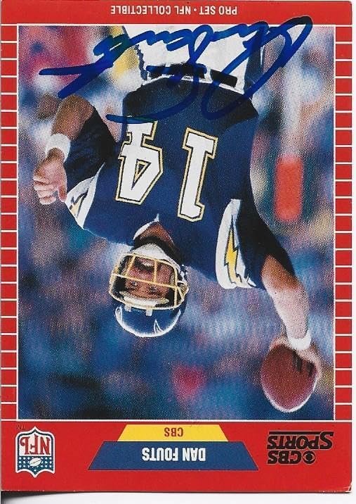 Dan Fouts 1989 NFL Pro Set Autographed Card (JSA) - NFL Autographed Football Cards