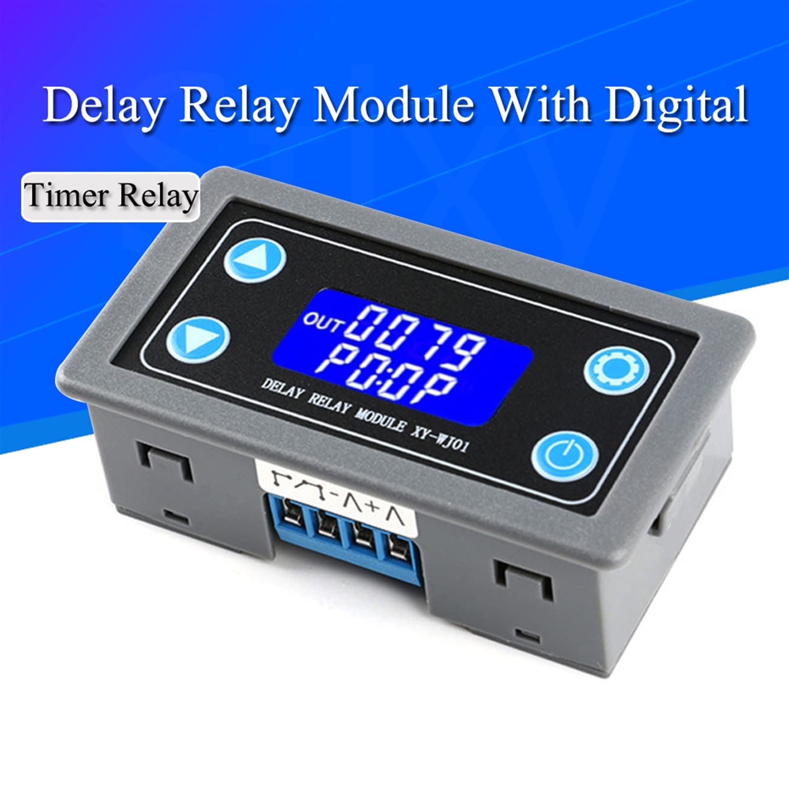 DC12V LED Modulo relè temporizzato Digitale Temporizzatore programmabile Interruttore di Controllo Ciclo di attivazione temporizzazione con Custodia for Interni