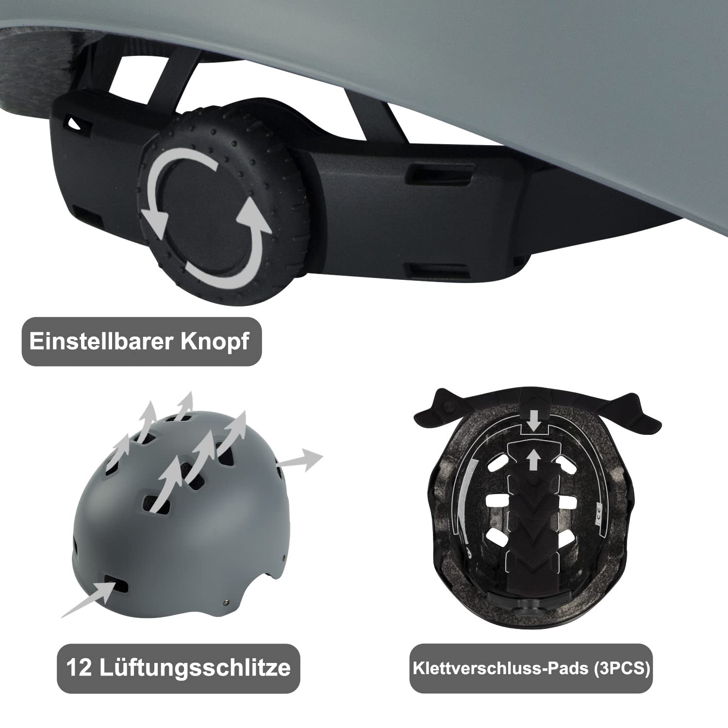 Casque De Vélo Enfant Réglable - Léger (108g), Ventilé, Certifié CPSC - Pour 5 à 14 Ans (Tour De Tête 52-56 Cm)