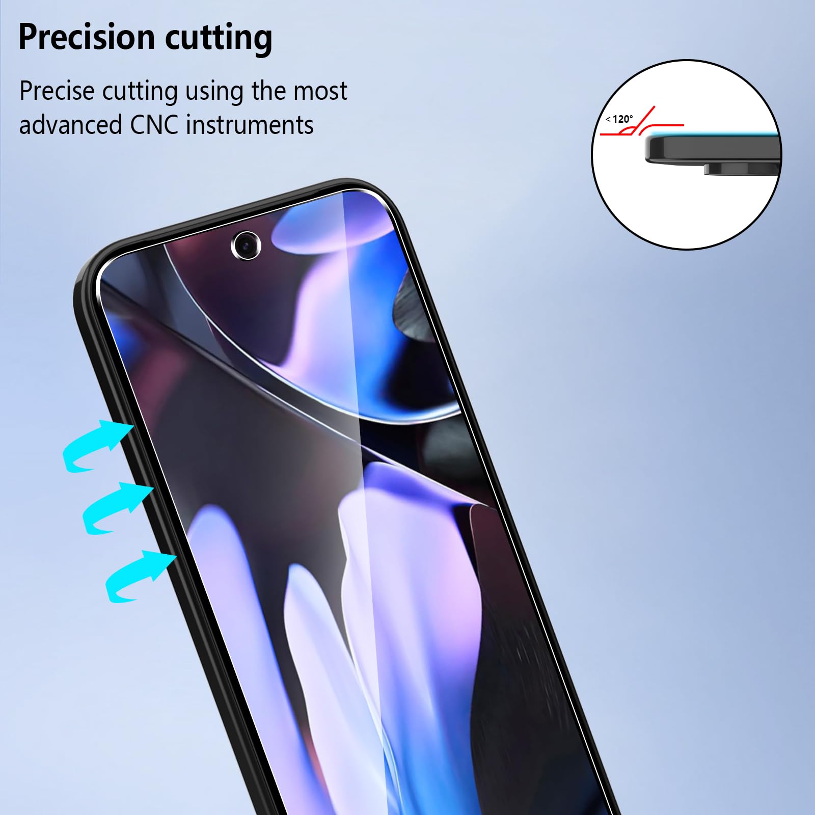 3 Pellicole Vetro Temperato Per Google Pixel 9 Pro XL - Durezza 9H, Antigraffio, HD Trasparente