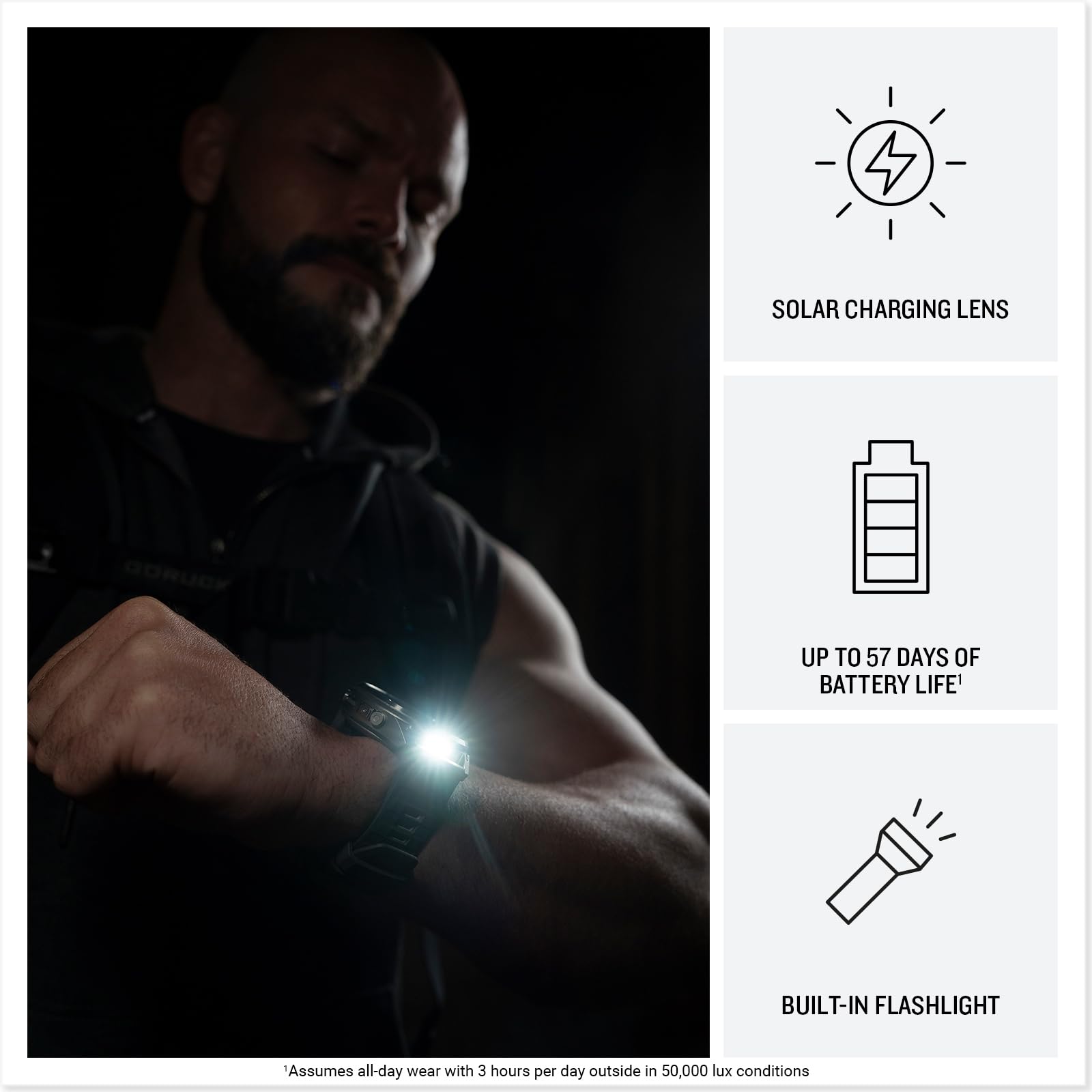 Garmin fēnix® 9 Pro Solar, Titane, 51 mm, Graphite/Noir