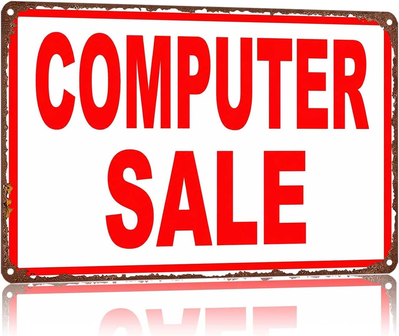 Metal Sign Computer Sale Wall Decor