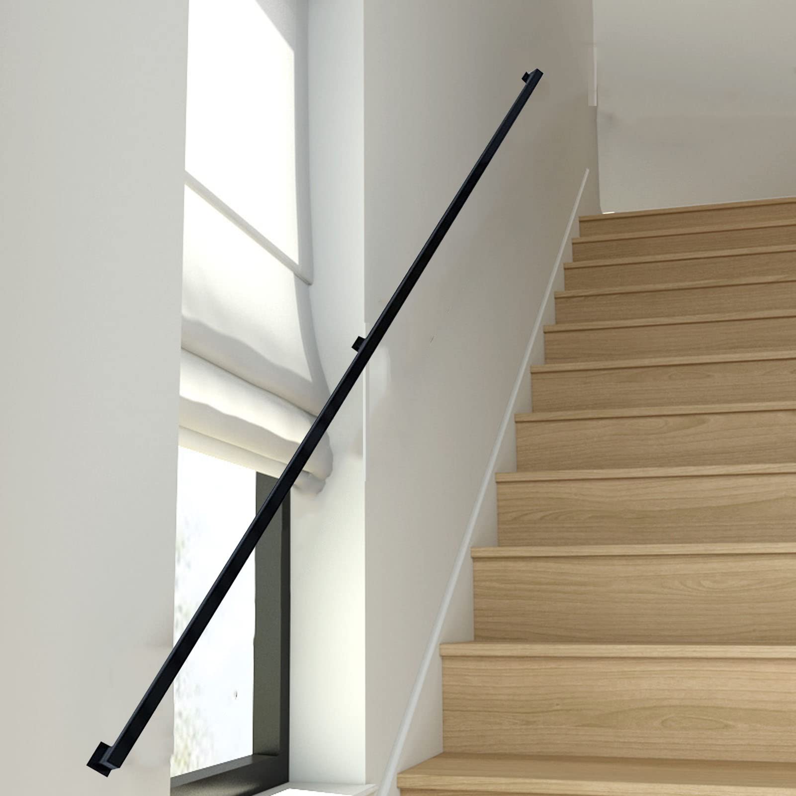 Rampe d'escalier en tuyau anti-chute, barre d'appui murale stable pour marches glissantes