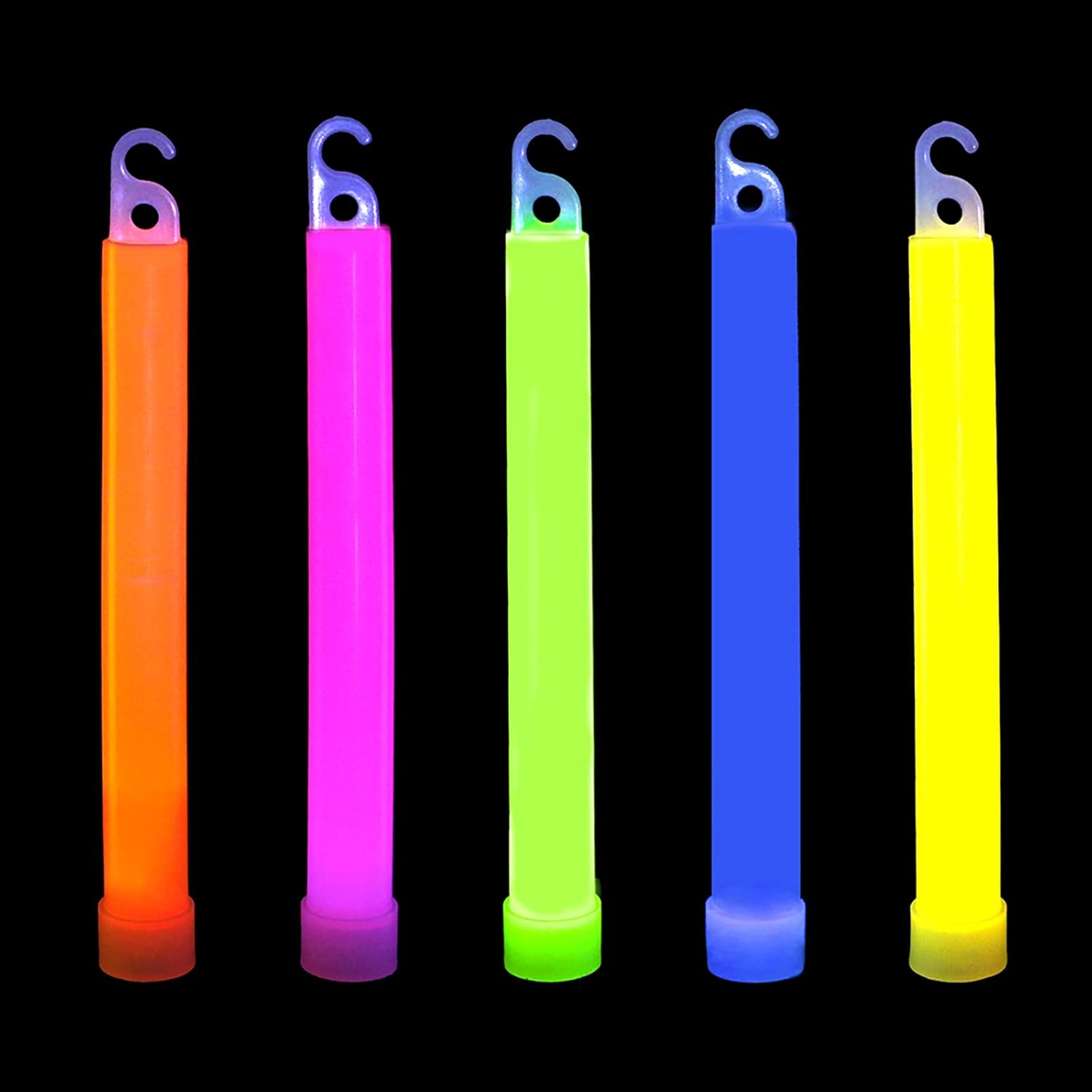 novelinks 50 Pcs 6'' Premium Glow Sticks Bulk Ultra