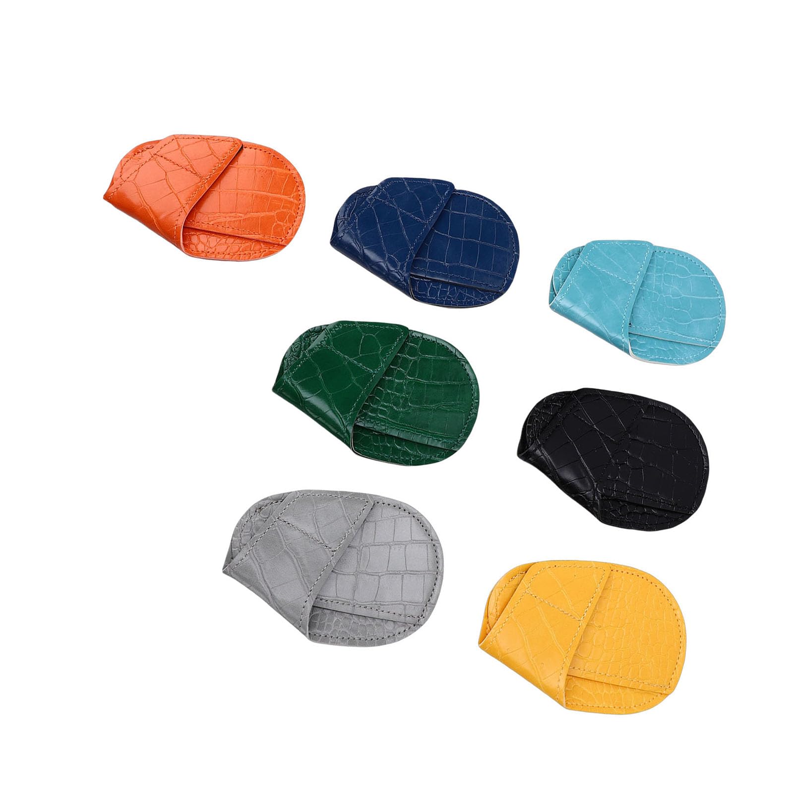 Sxhlseller Iron Woods Golfschlägerkopfhüllen, 7-teilig, Magnetischer Verschluss, Schützendes PU-Leder-Eisenschlägerkopfhüllen-Set mit Belüftungsdesign für den Schutz von Iron Woods Golfschlägerköpfen