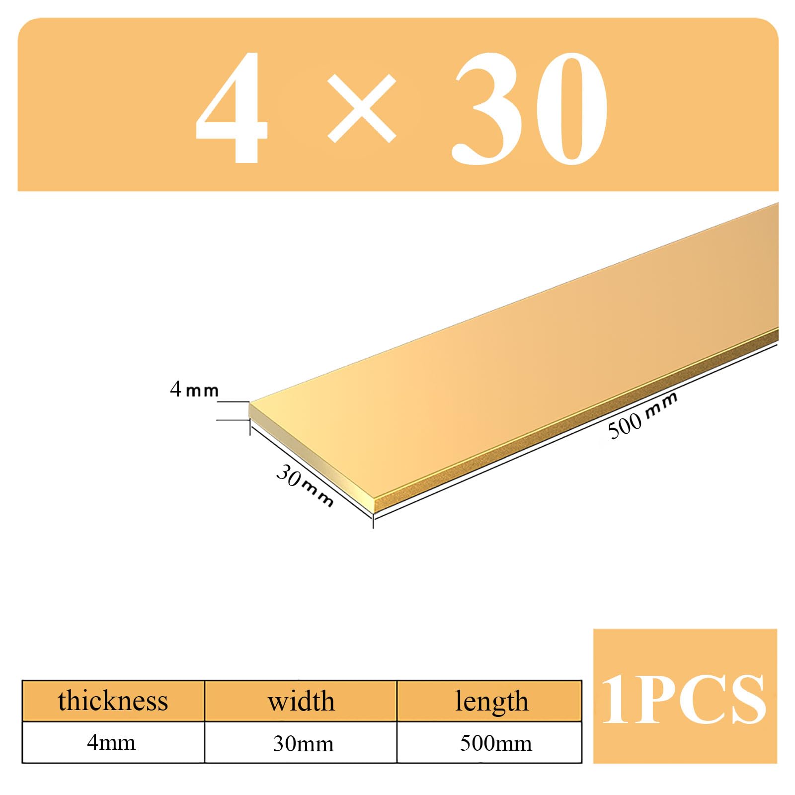 Barra Ottone H59 5x35x500mm - Per Laboratorio, Fai-da-Te, Decorazione, Alta Resistenza - Foto 7