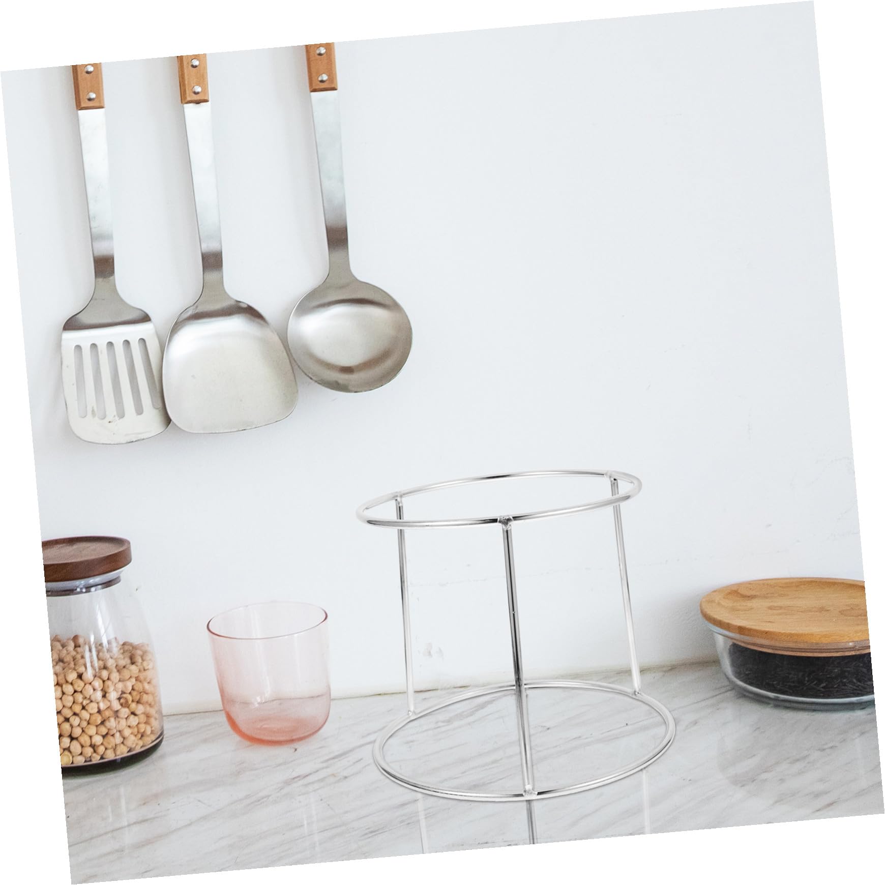 Cabilock 2 Pezzi Supporto per Piatti Frutti di Mare in Acciaio Inossidabile Multifunzionale Antiruggine per Cucina e Ristorante Design Doppio per Decorazione e Conservazione Dimensioni