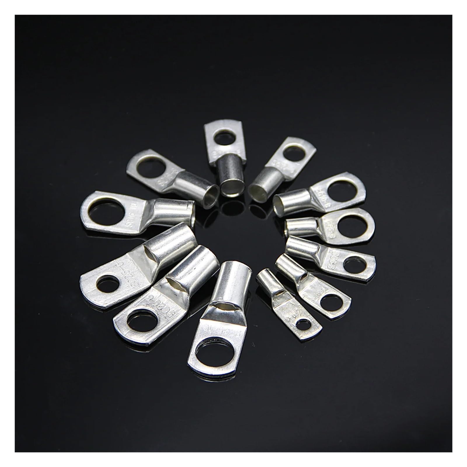 170PCS Copper Ring Crimp Wire TerminalSoldering Connector Cable Battery Terminal with Box