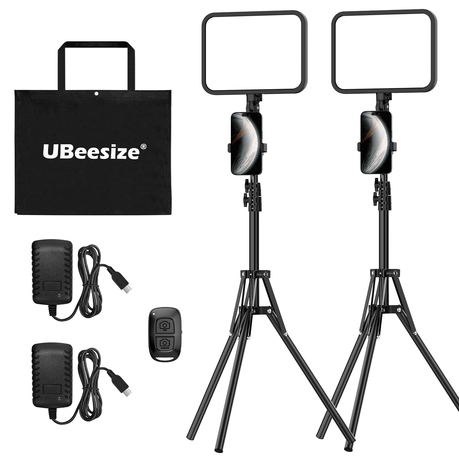 Amazon.com: UBeesize 2-Pack LED Video Light Kit, 3000-6500K