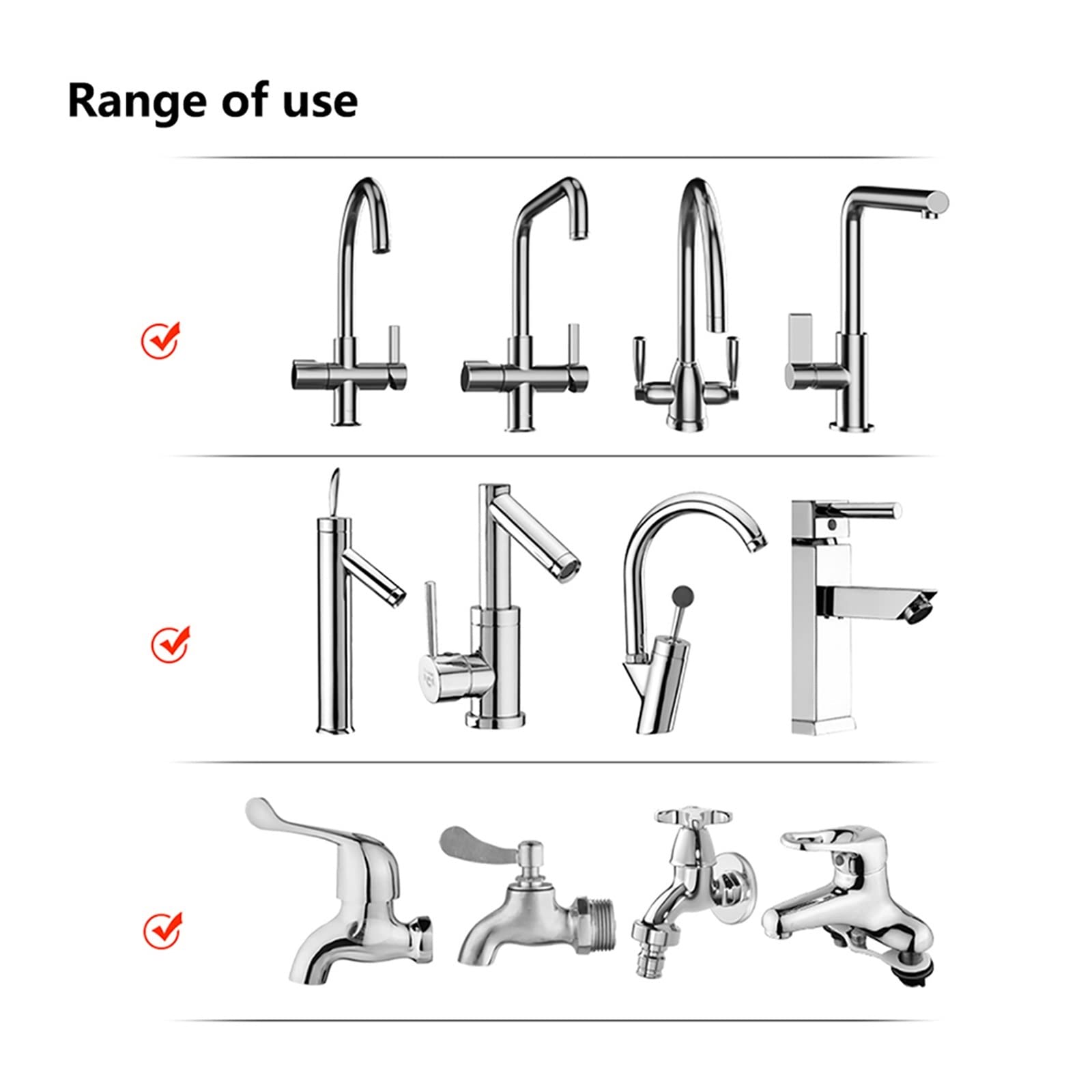 Perlator do kranu Adapter do kranu Aerator do kranu Kitchen Kran Spray, 360 stopni obrotowy zlew kuchenny Aerator Dual Mode Oszczędzający wodę kran Aerator Dysza do kranu do kuchni, łazienki Fa