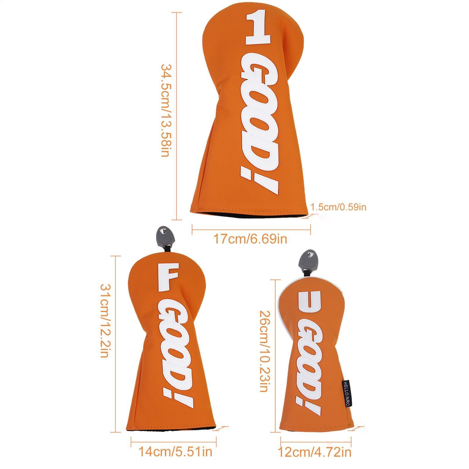 Fundas para cabeza de palo de golf, de piel sintética, impermeable, protector de putter, equipo deportivo portátil para uso en exteriores