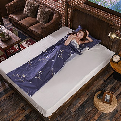 DECDEAL Mochila Viagens ao ar livre saco de dormir forro leve e compacto tecido de algodão saco de d