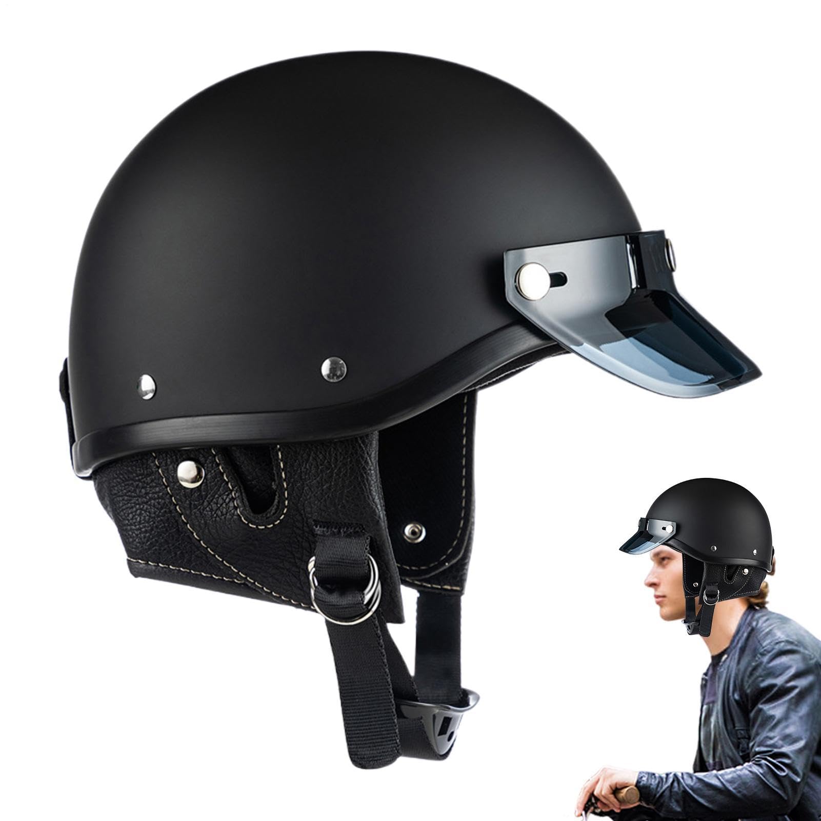 Casco Media Cabeza Motocicleta Casco Motero