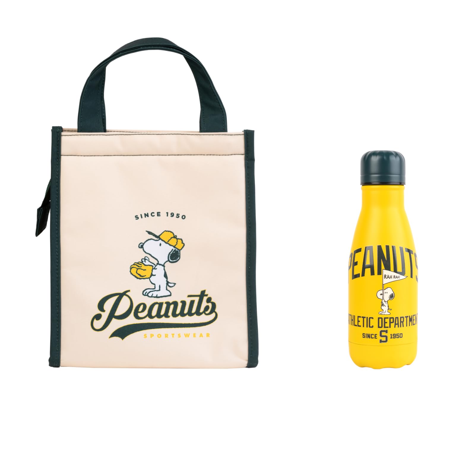 Grupo Erik Snoopy Lunch Bag & Metal Bottle - Cookie Monster Lunch Box & Water Bottle - Snoopy Gifts - Snoopy Merchandise