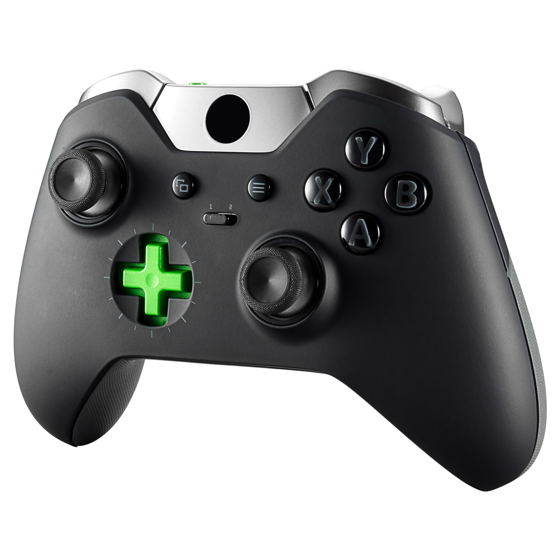 eXtremeRate Stick Analogique de Remplacement pour Xbox One Standard/X/S/Elite, Compatible avec PS4/Slim/Pro Manette, Joysticks Magnétiques en Métal 4 en 1, Noir