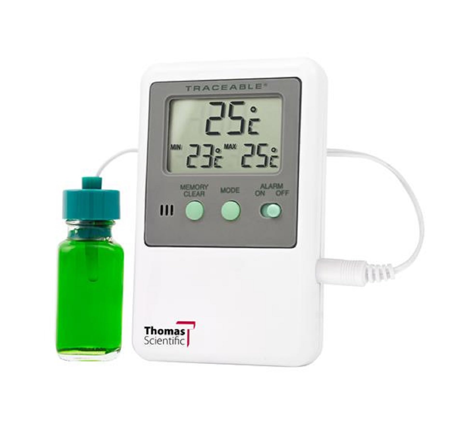 Thomas Scientific | 9327L12 | Traceable Refrigerator and Freezer Thermometer with Bottle Probe | -58 to 158 Degrees F, -50 to 70 Degrees C