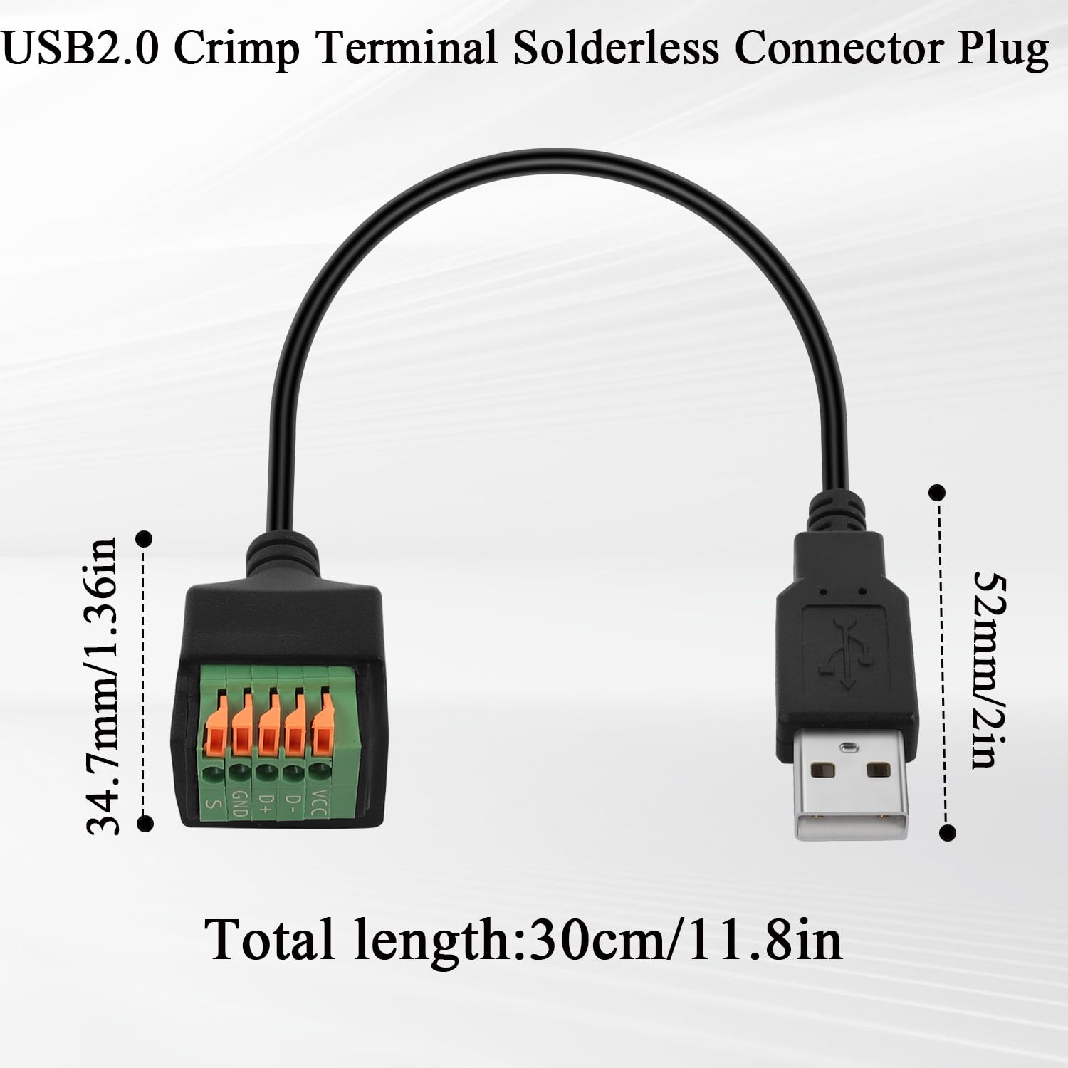 QIANRENON Adattatore per montaggio a pannello USB3.0 e USB C 3.1 - Connettore di ricarica dati a