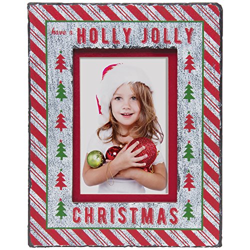 Neil Enterprises, Inc. Holly Jolly Christmas Slate Picture Frame