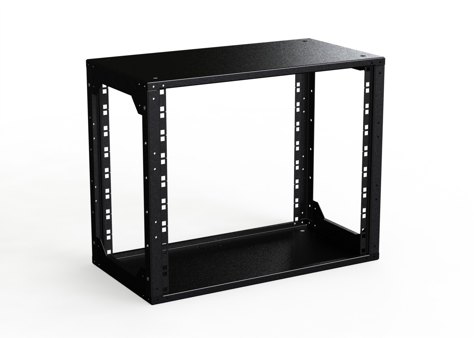 Mini armadio da parete 9U 482,6 mm (19") - Telaio aperto - profondità 280 mm - nero - contenitore server