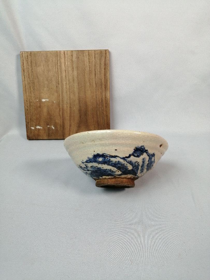 Amazon.co.jp: 茶道具夜寒焼 梅荘絵付 霊芝絵茶碗 茶碗A522 : Home 
