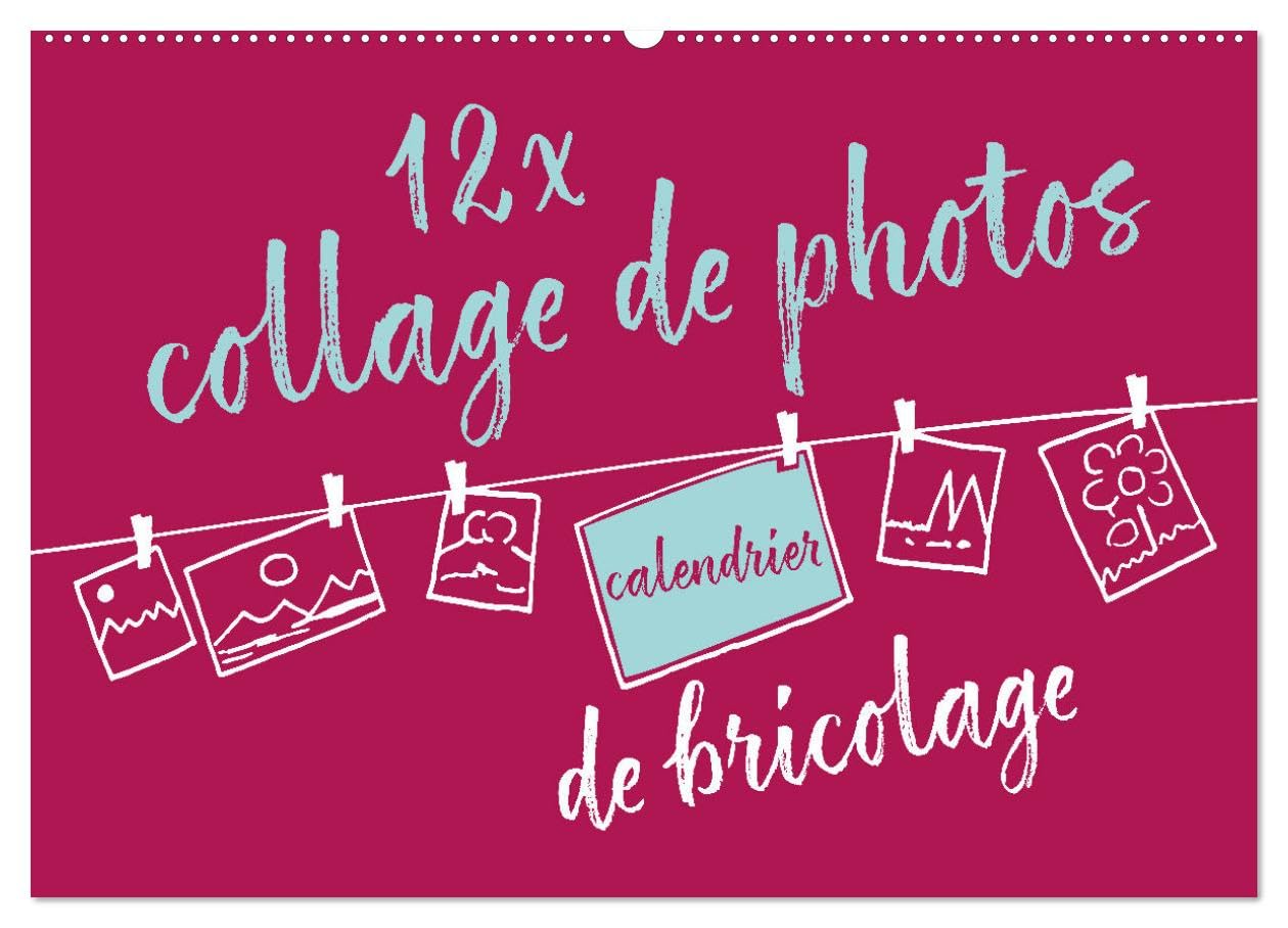 12 x collage de photos - calendrier de bricolage (Calendrier mural 2026 DIN A2 vertical), CALVENDO calendrier mensuel: Calendrier photos personnalisé à offrir (CALVENDO Hobby)