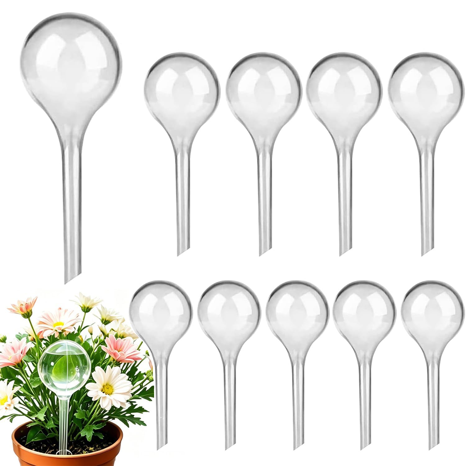 10Pc Plant Watering Globes, Self-Watering Devices for Plants, Plant Waterer