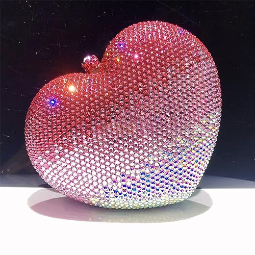 Sac de soirée blings en strass, une pochette cœur d'exception pour vos fêtes
