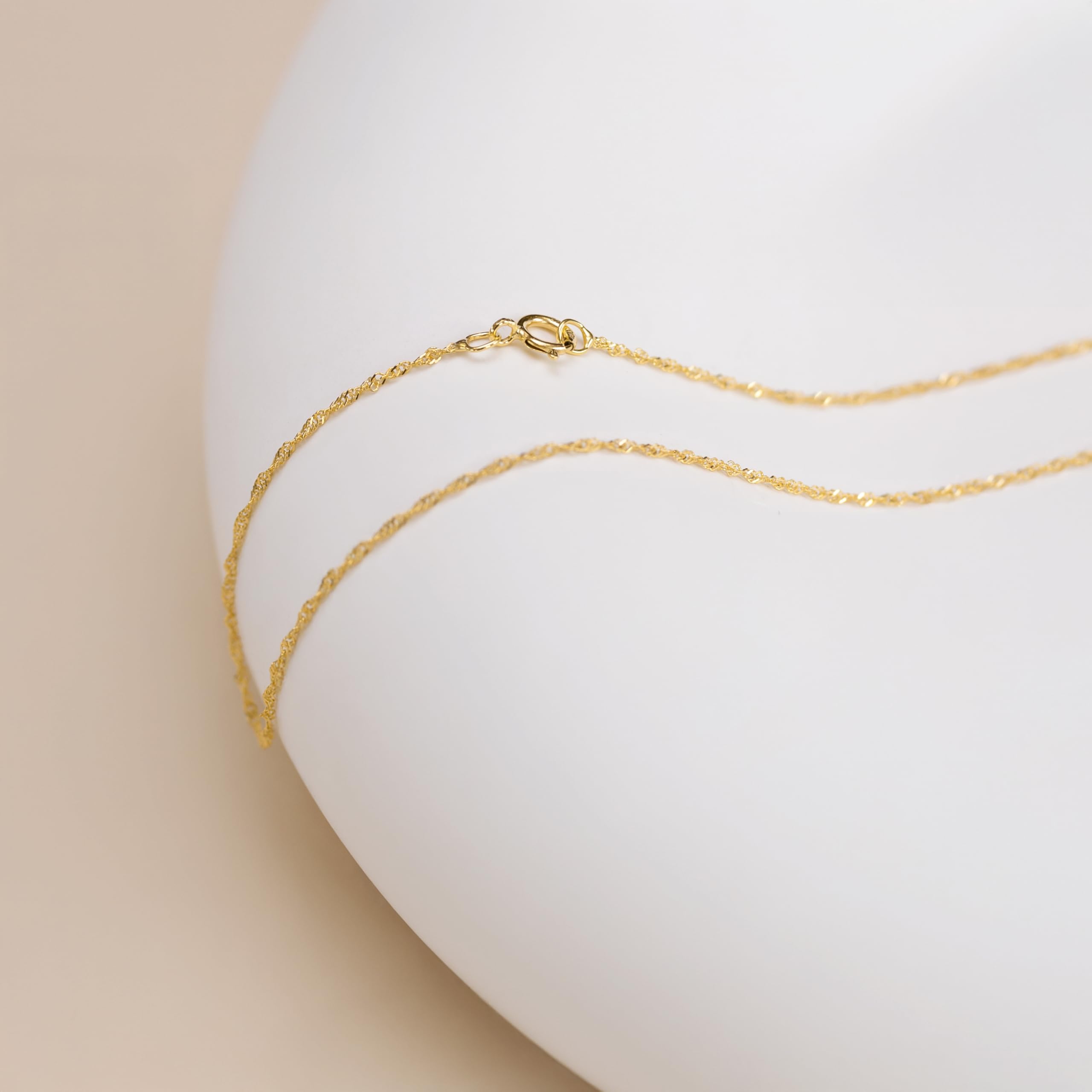 Carissima Gold - Maille Corde Bracelet de Cheville Femme - 9 cts Or 375/1000