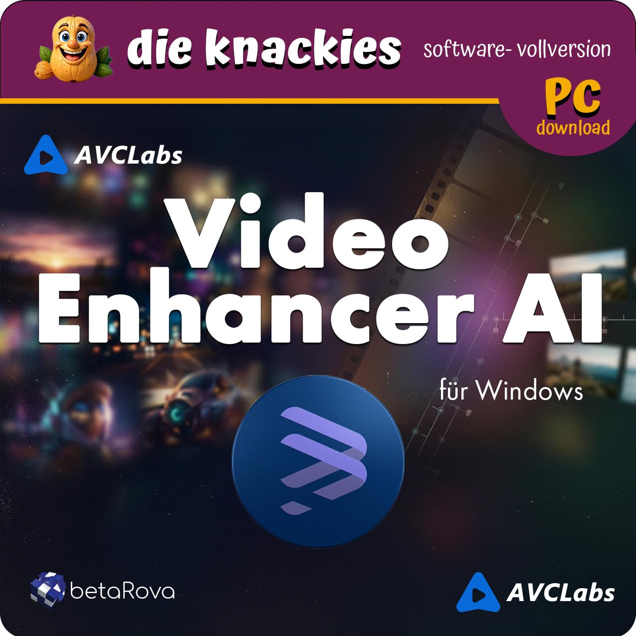 die knackies - AVCLabs Video Enhancer AI für PC| Intelligente Videoverbesserung Software für PC | KI Upscaling bis 8K, KI-Gesichtsoptimierung, Kolorierung, Rauschreduzierung
