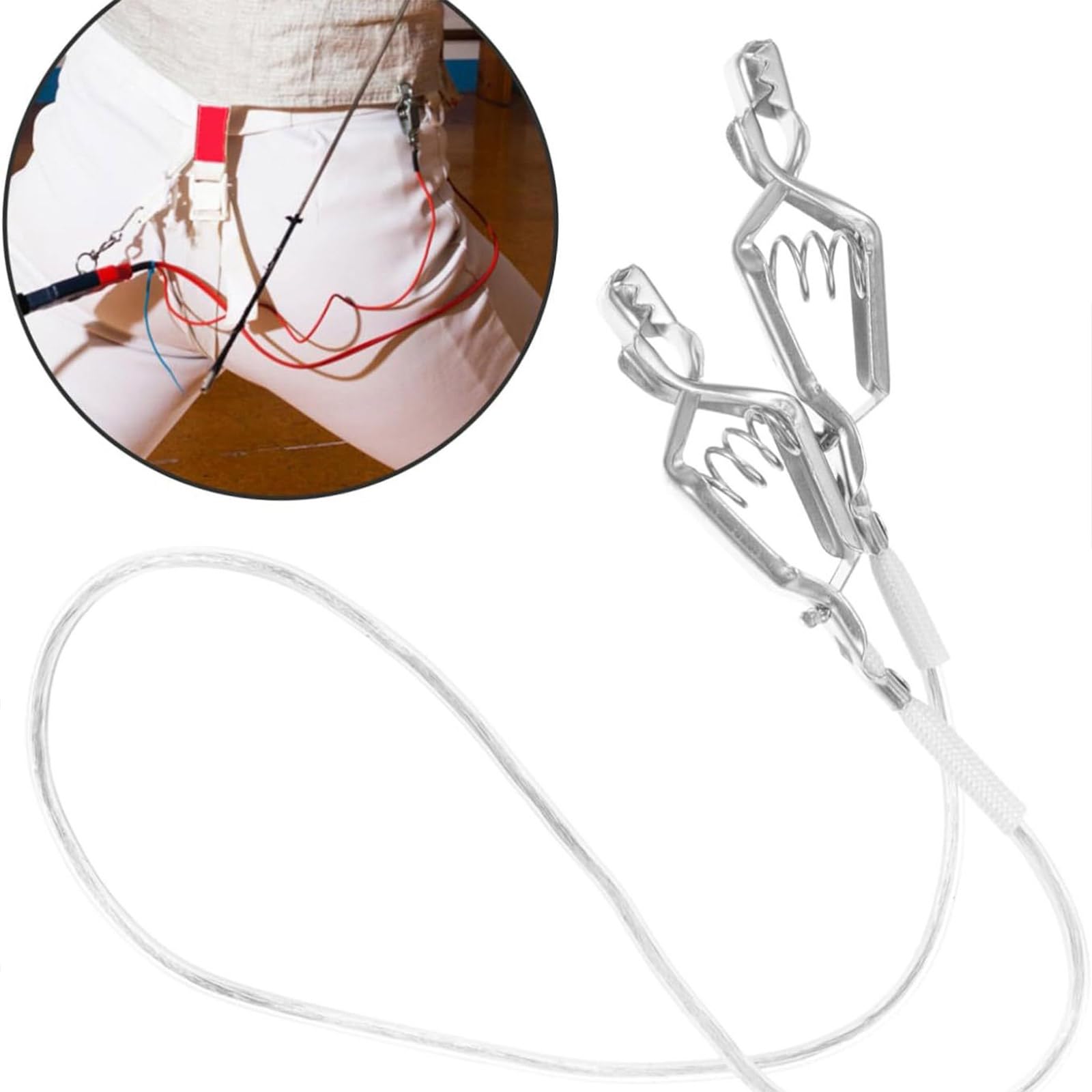 KAIXINXIN Fencing Body Wire Connecting Wire Fencing Device Cord Pin Plug Foil Body Wire Fencing Hand Wire Foil Head Clip Line