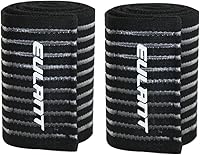 Vista 7 de ONTYZZ Vendaje de compresión ajustable para pantorrilla, rodilleras elásticas deportivas para reemplazo de muñeca, codo y tobillo Negro