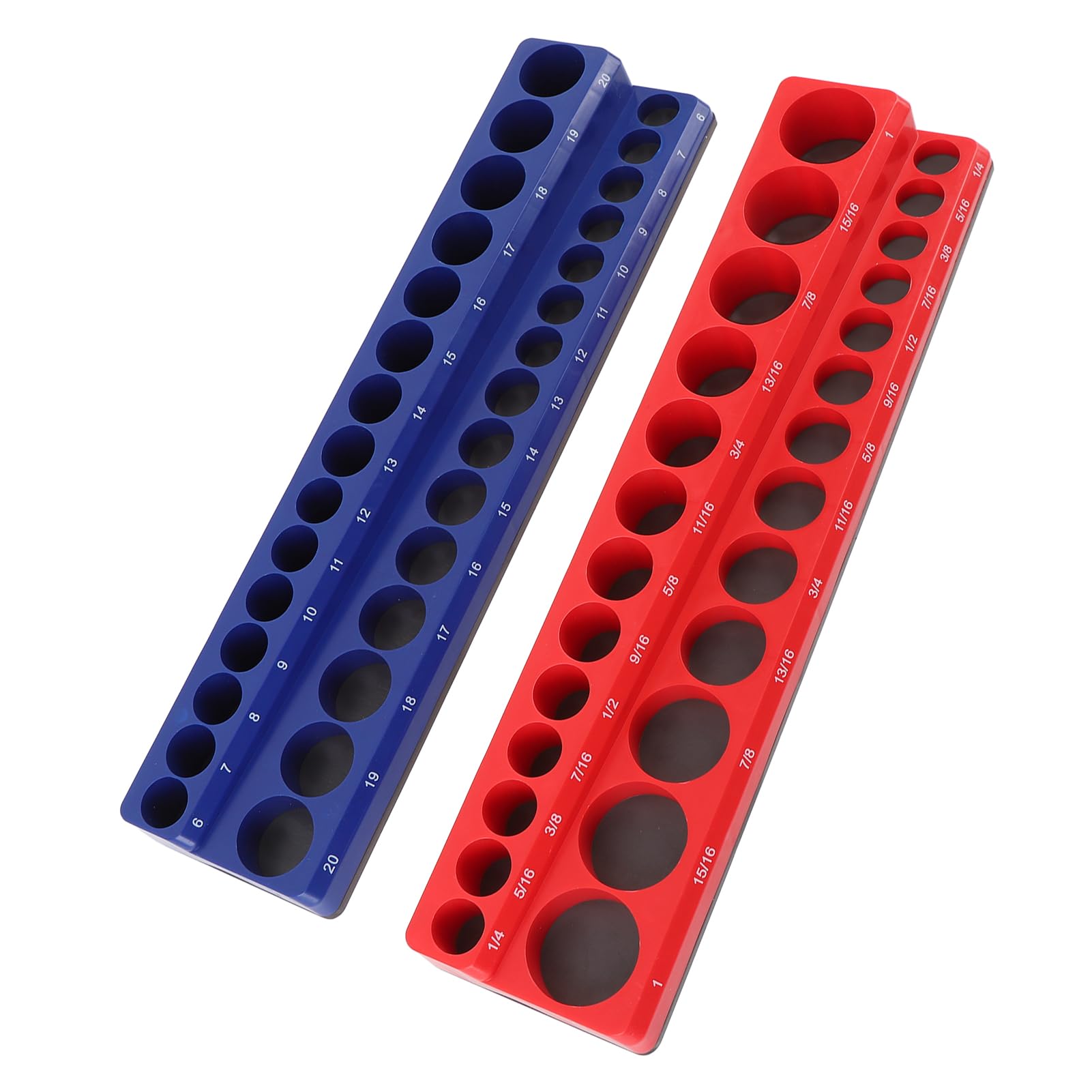 Organiseur de Douilles Magnétiques 3/8 Pouces, Support de Rangement Efficace pour les Réparations à Domicile et Professionnelles, 2 Pièces