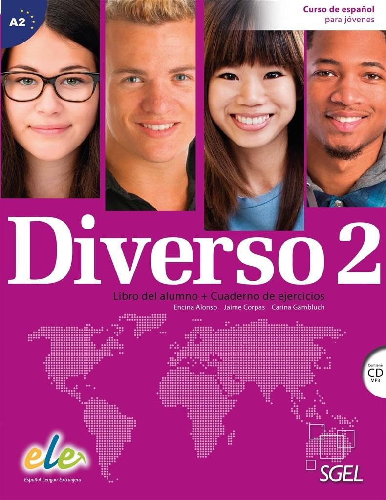 Diverso 2 + CD : Level A2 : Student Books with Exercises Book: Curso de Espanol