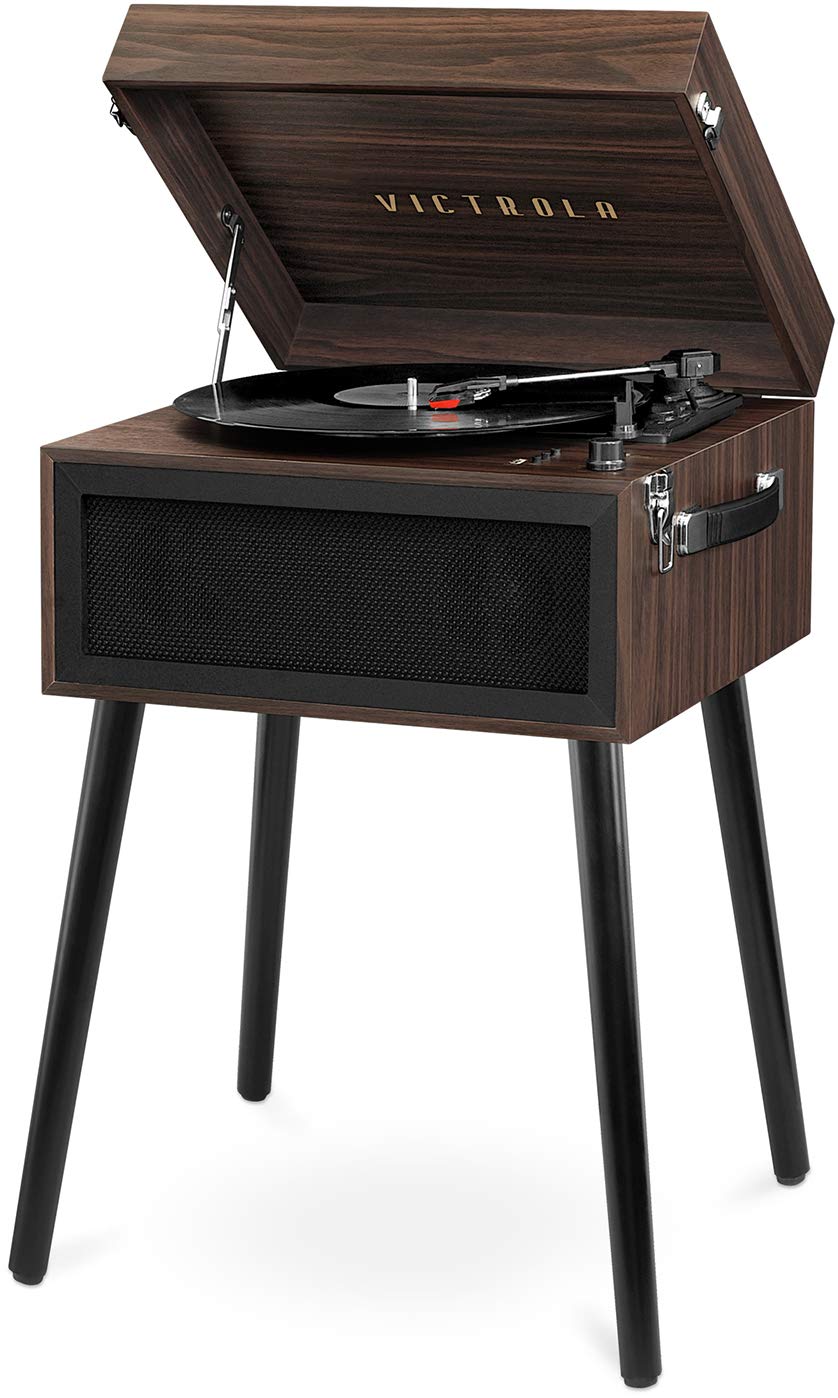 Victrola VTA-75-ESP Liberty 5-in-1 Turntable Music EntertainmentCenter with Bluetooth Wireless FM Radio USB Recorder Wood (Espresso)