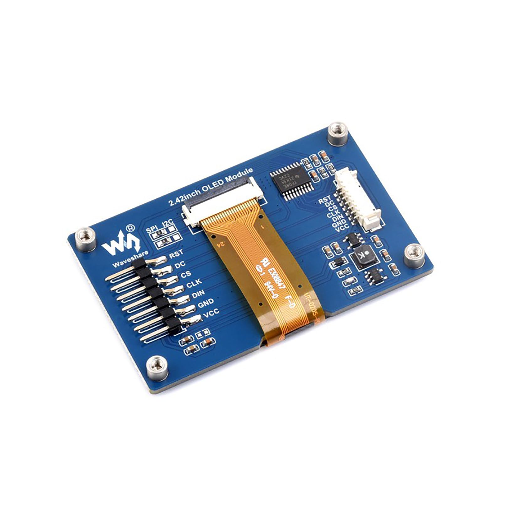 Display OLED 2.42 Pollici - Risoluzione 128x64, SPI/I2C, Compatibile Con Raspberry Pi E Arduino, Bianco - Foto 8