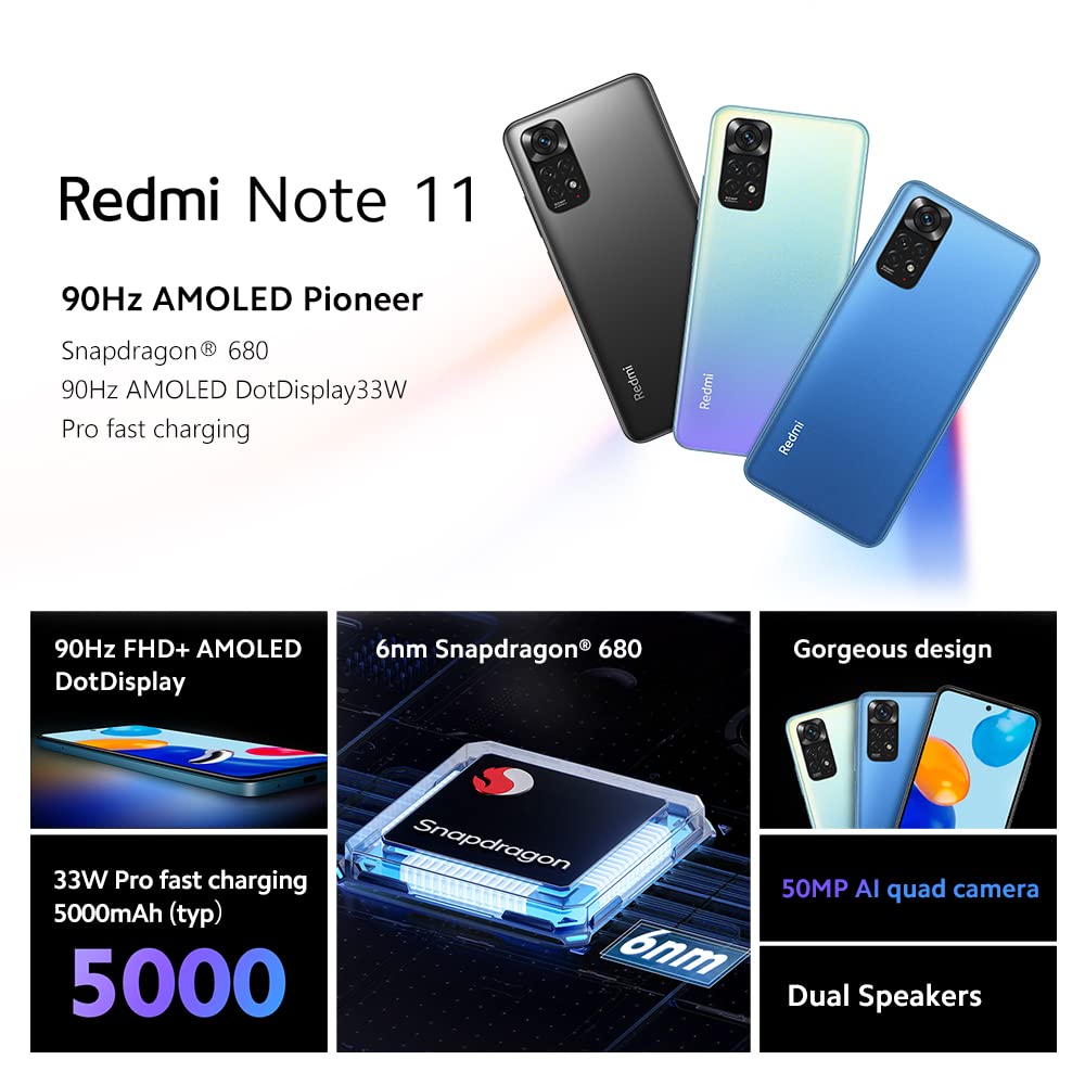 Xiaomi Redmi Note 11 - Smartphone 64GB, 4GB RAM, Dual Sim