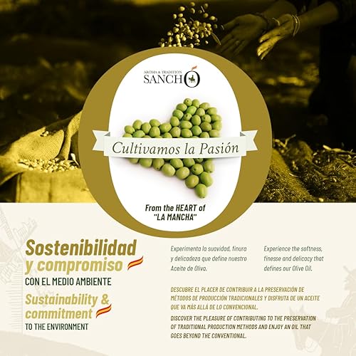 Miniatura 6 de Aroma  Tradition Sancho - Aceite de Oliva Virgen Extra - Mezcla de variedades Picual y Cornicabra de Denominación de Origen Protegida Campo de