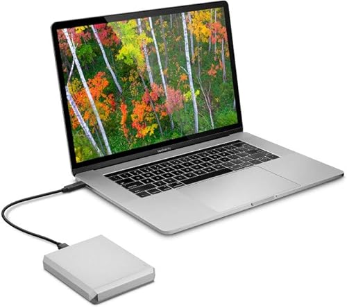 Miniatura 4 de LaCie Unidad móvil, 5 TB, disco duro externo HDD  Moon Silver, USB-C USB 3.0, con servicios de rescate (STHG5000400)